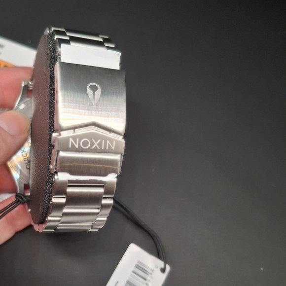 Nixon The Sentry SS Stainless Steel and Turquoise Watch - NWT - Picture 8 of 12